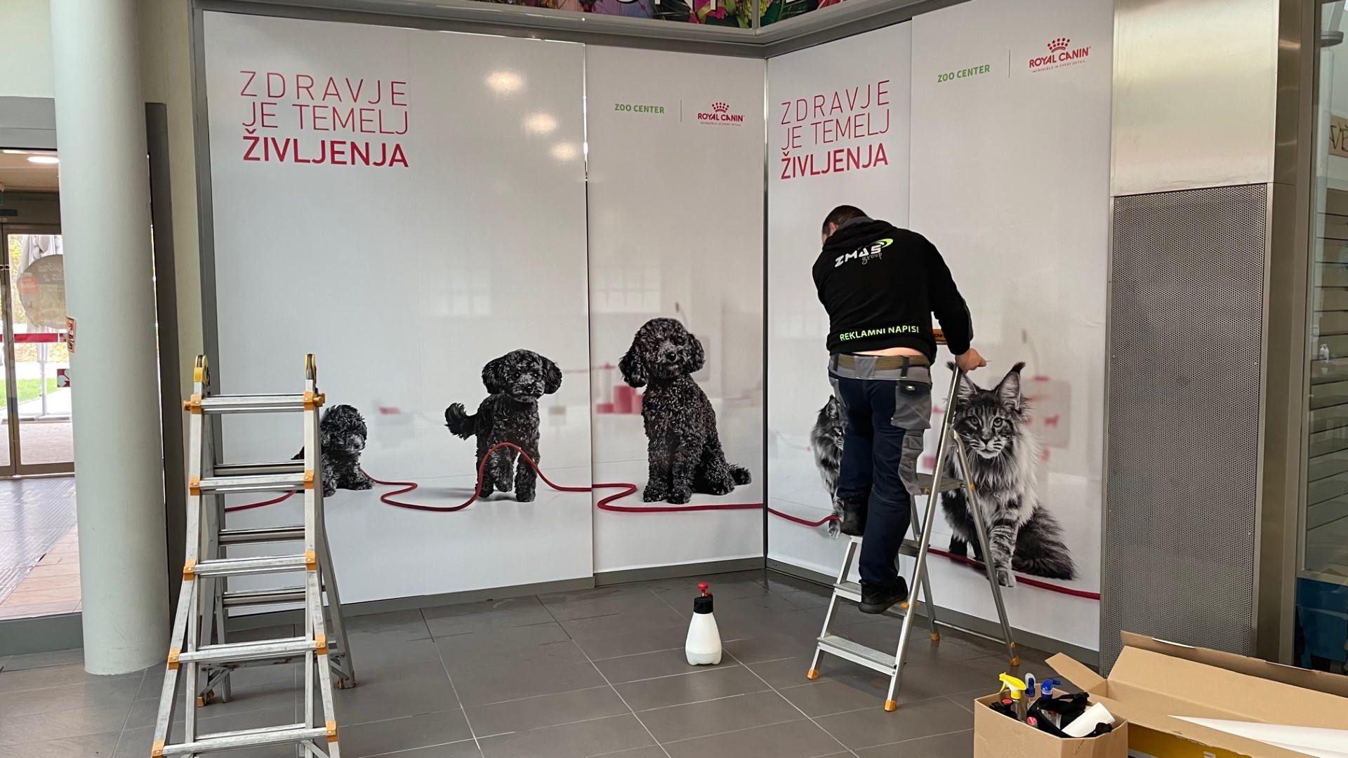 Polep izložbe Cvetlični butik