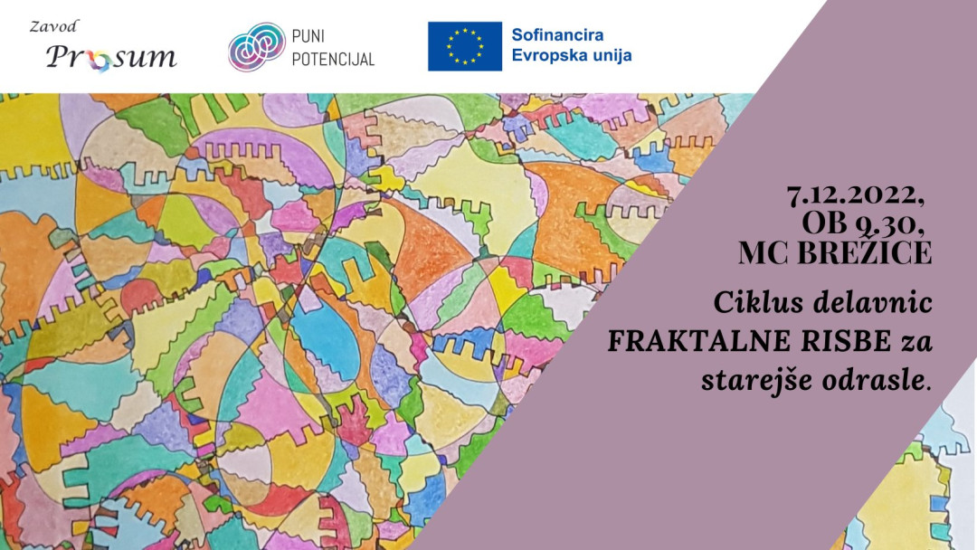 Brezplačen ciklus delavnic FRAKTALNIH RISB