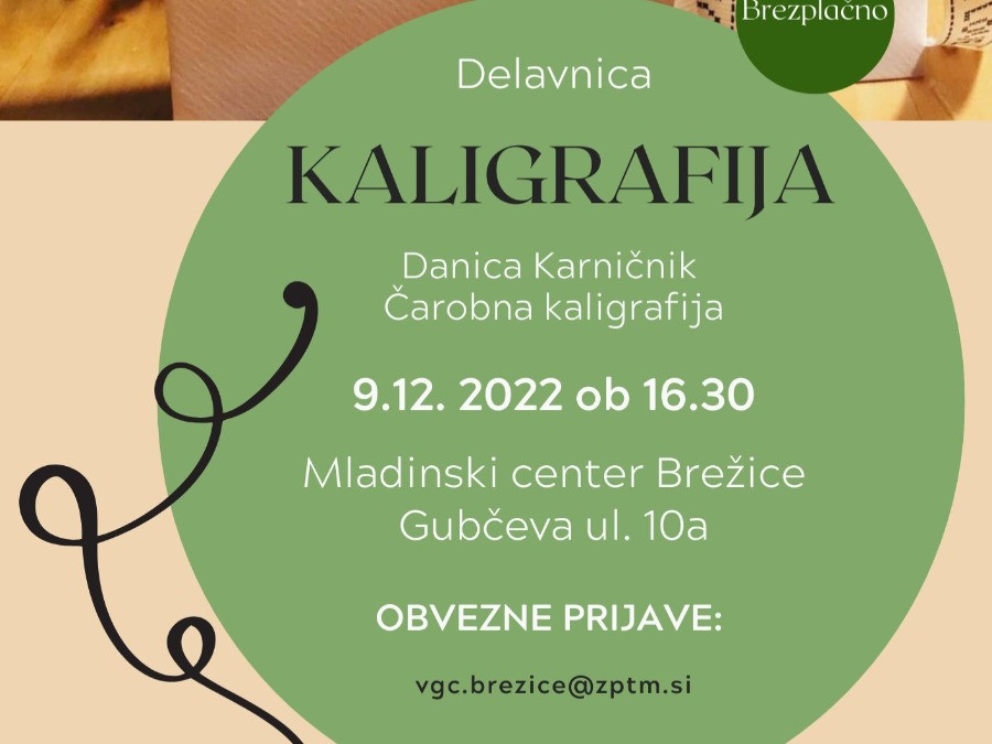 Delavnica KALIGRAFIJE