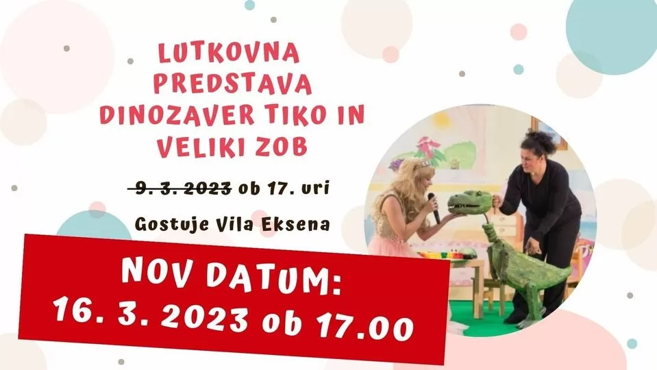 Dinozaver Tiko in veliki zob - lutkovna predstava