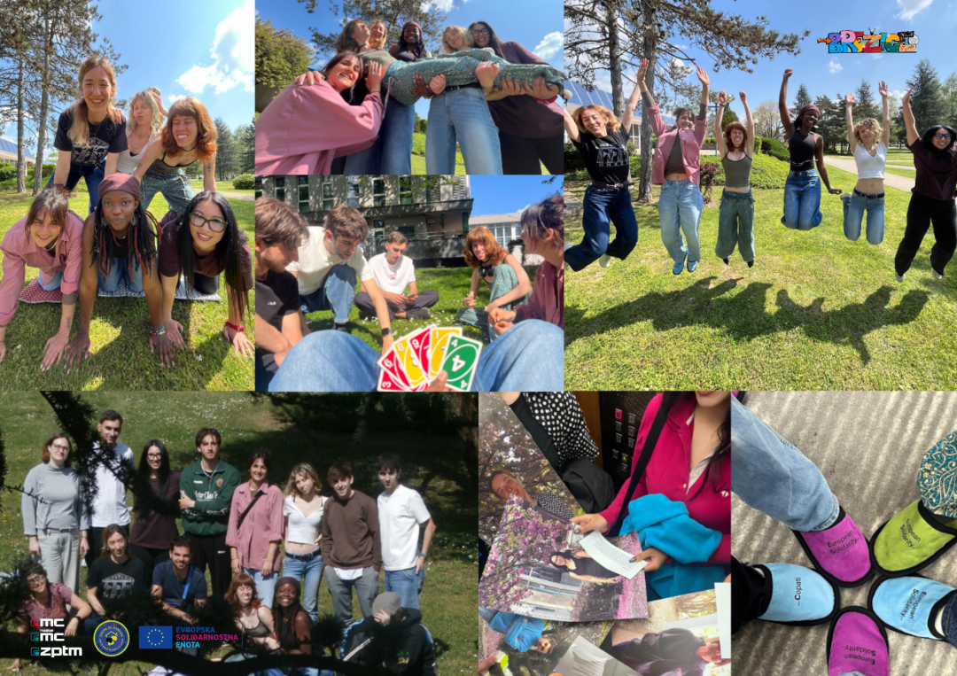 Maria in Alex na uvodnem usposabljanju za ESE prostovoljce