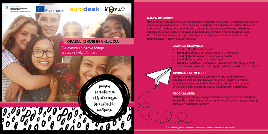 Opazuj, izkusi in vključuj!