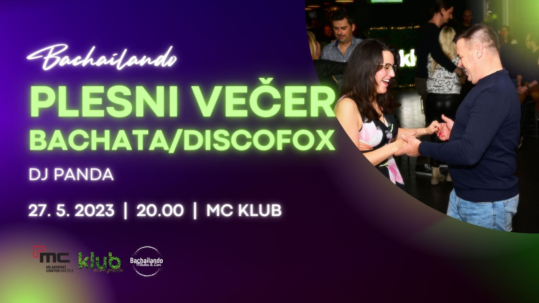 PLESNI VEČER bachata in disco fox
