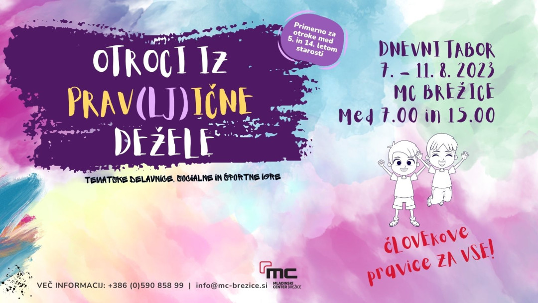 Poletni otroški tabor - Otroci iz prav(lj)ične dežele