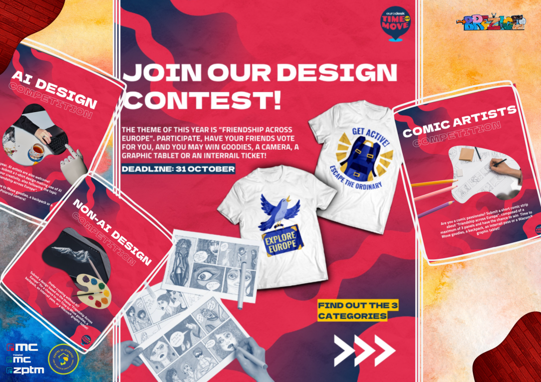 Time to Move 2025 – Eurodesk natečaj za mlade ustvarjalce