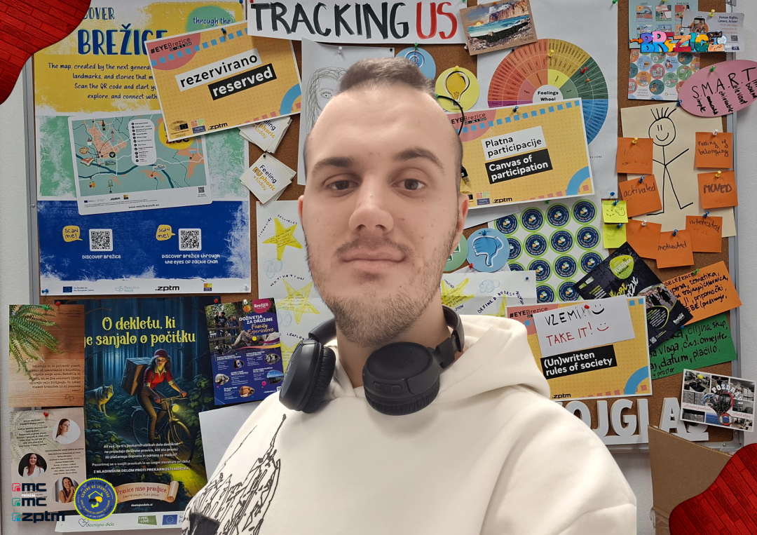 Timotej zaključil prakso v Mladinskem centru Brežice