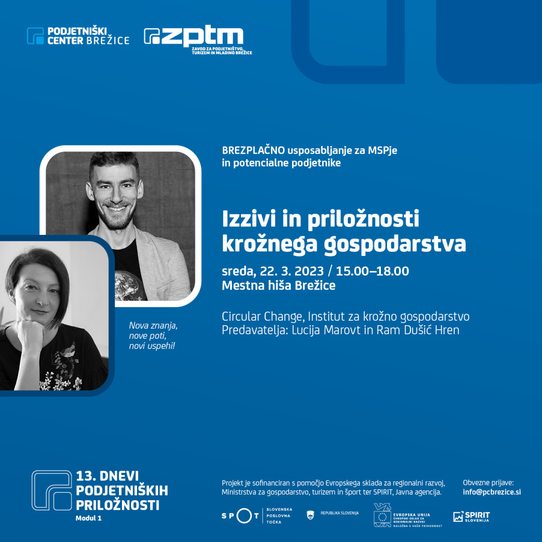 13. dnevi podjetniških priložnosti – Modul 1