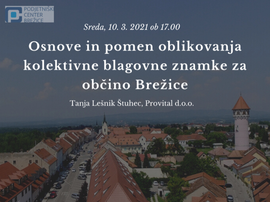 Osnove in pomen oblikovanja kolektivne blagovne znamke za občino Brežice