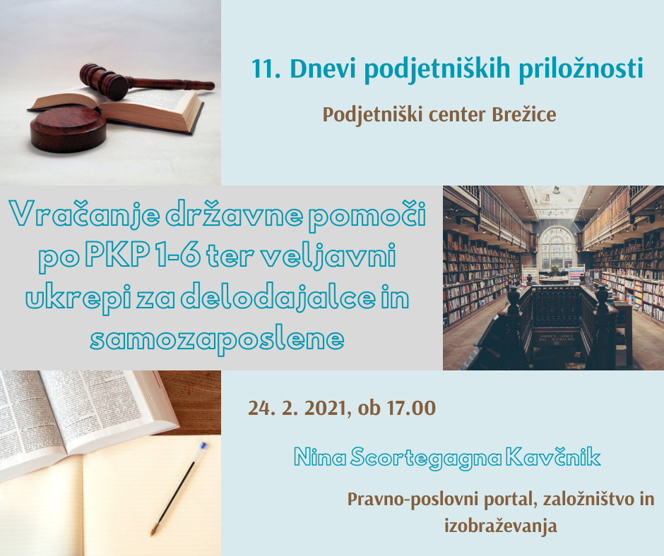 Vračanje državne pomoči po PKP 1-6 ter veljavni ukrepi za delodajalce in samozaposlene