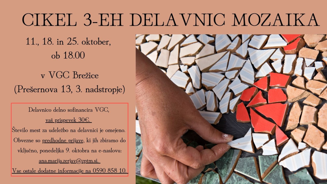 Cikel 3-eh delavnic mozaika