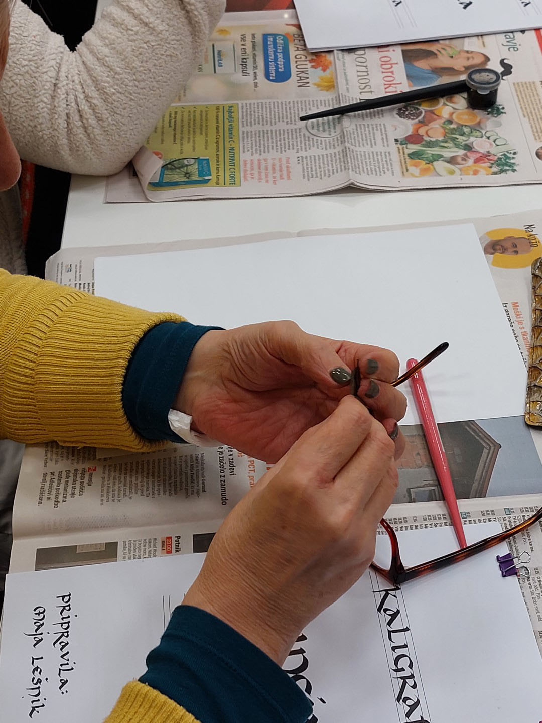 Delavnica kaligrafije