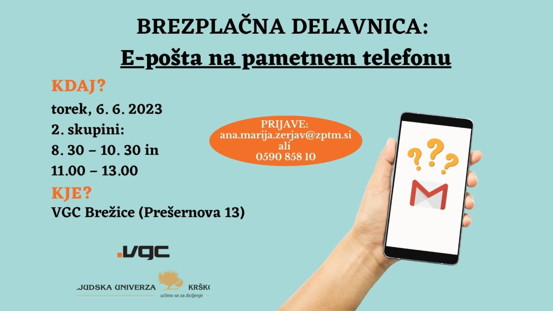 E-pošta na pametnem telefonu