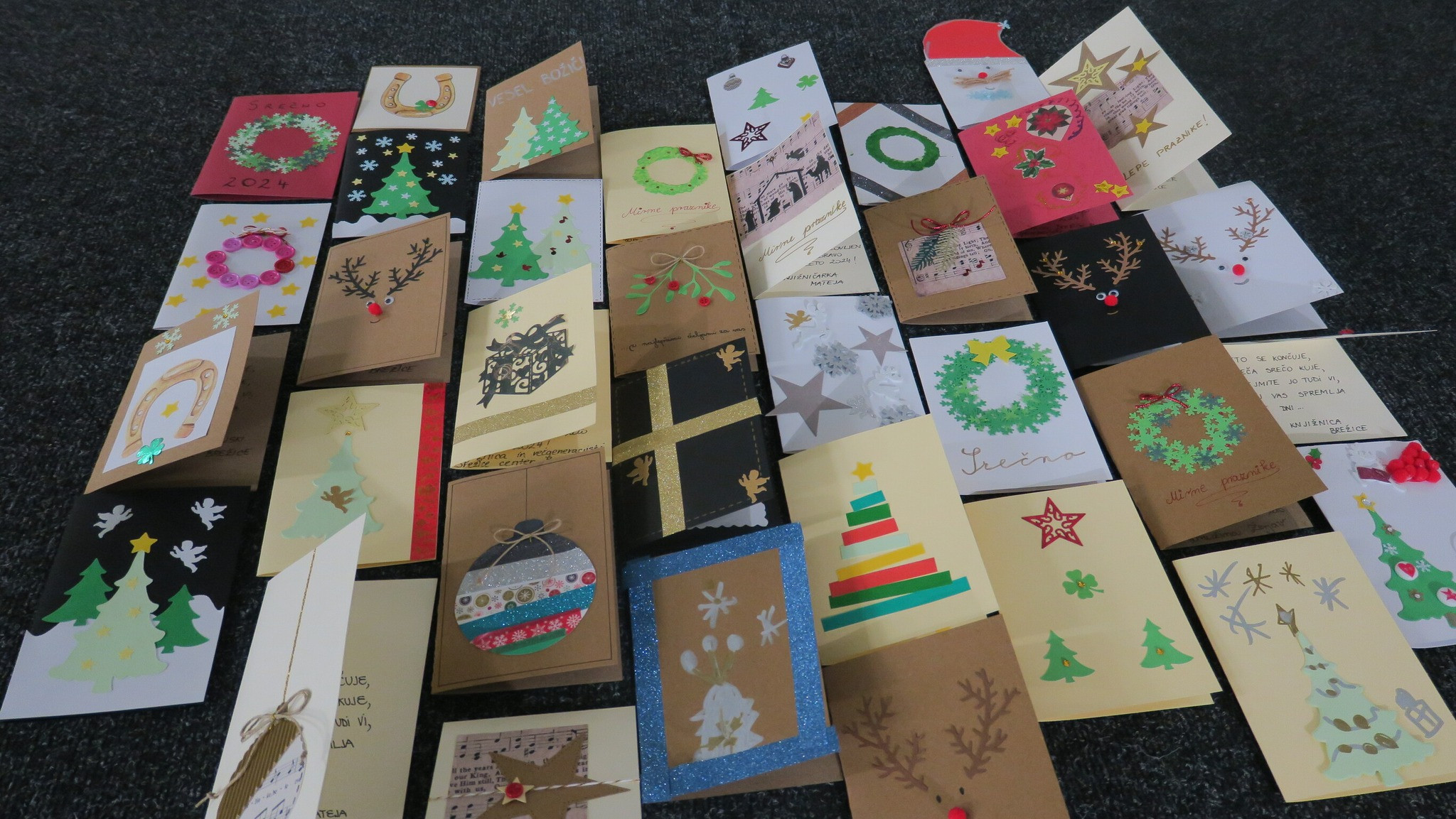 Izdelava prazničnih voščilnic