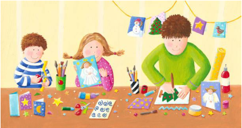 Izdelava prazničnih voščilnic