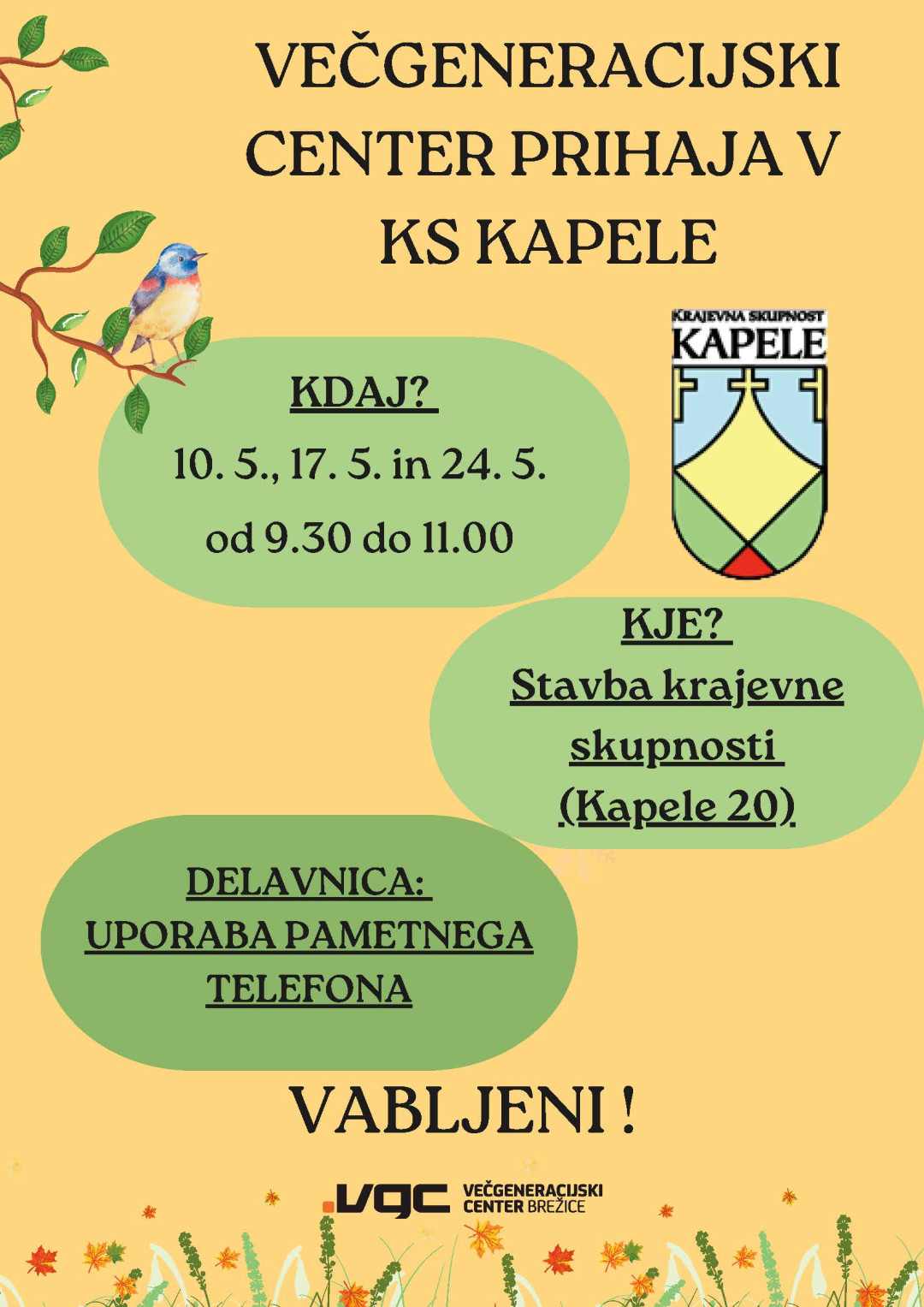 KS Kapele: Delavnica uporabe pametnega telefona