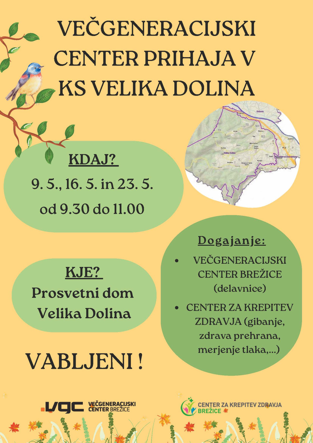 KS Velika Dolina: Krepitev spomina sodelovanje s CKZ - zaveščanje o pomenu zdravega načina življenja