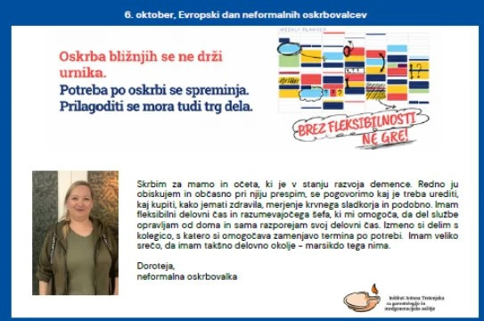 Poslanica ob dnevu neformalnih oskrbovalcev