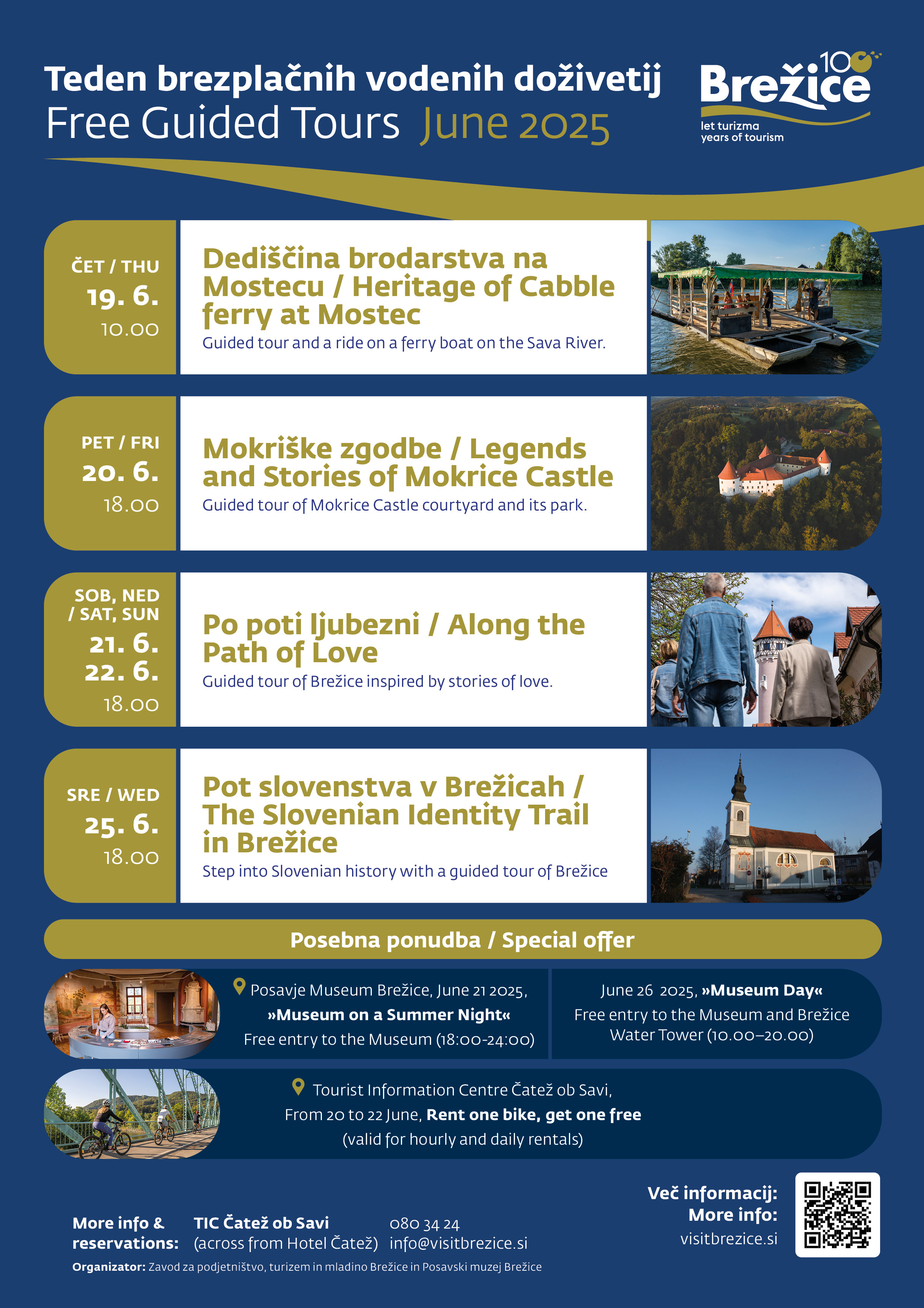 100 let turizma praznujemo z brezplačnimi vodenimi doživetji