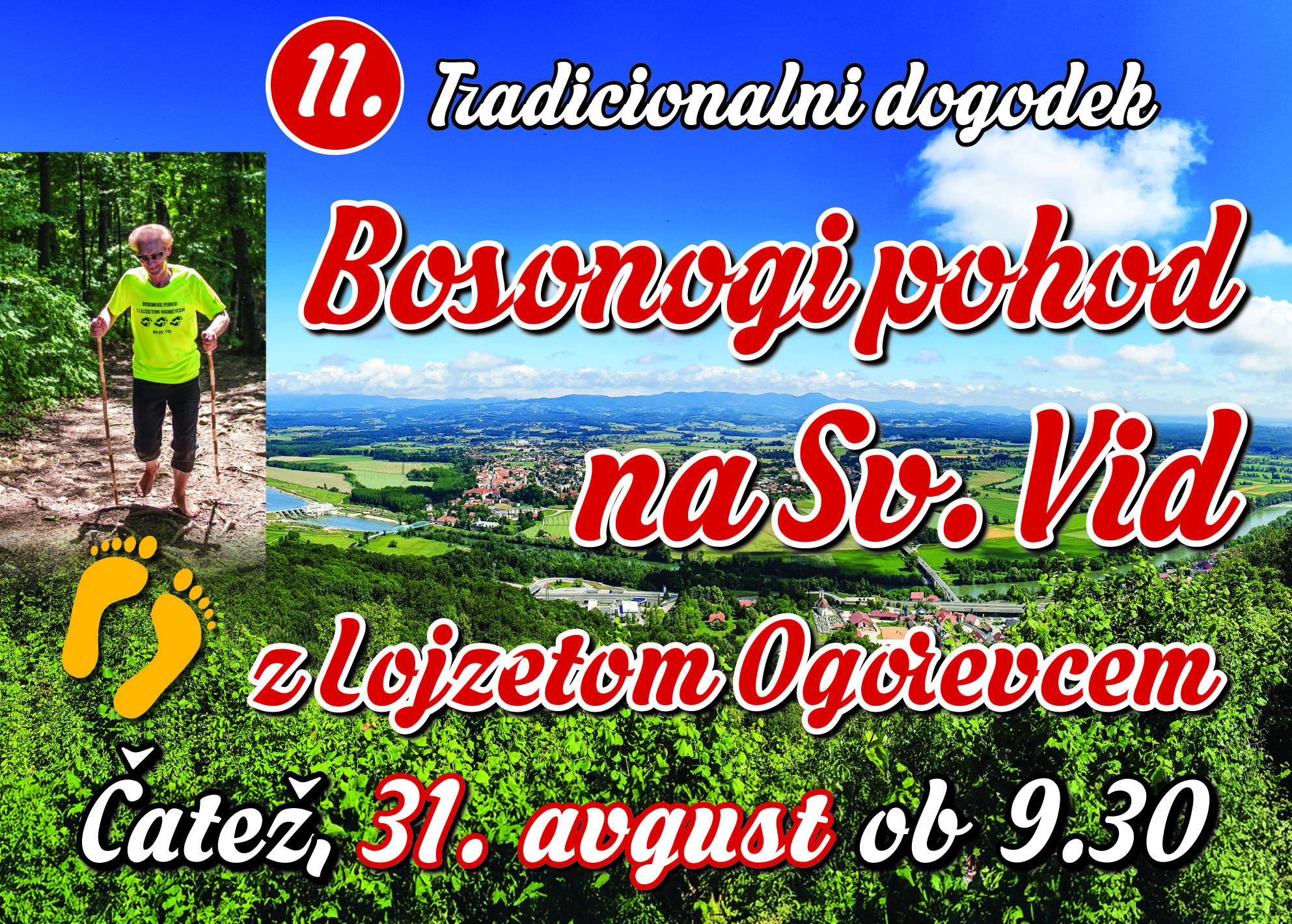 11. tradicionalni Bosonogi pohod na Sv. Vid