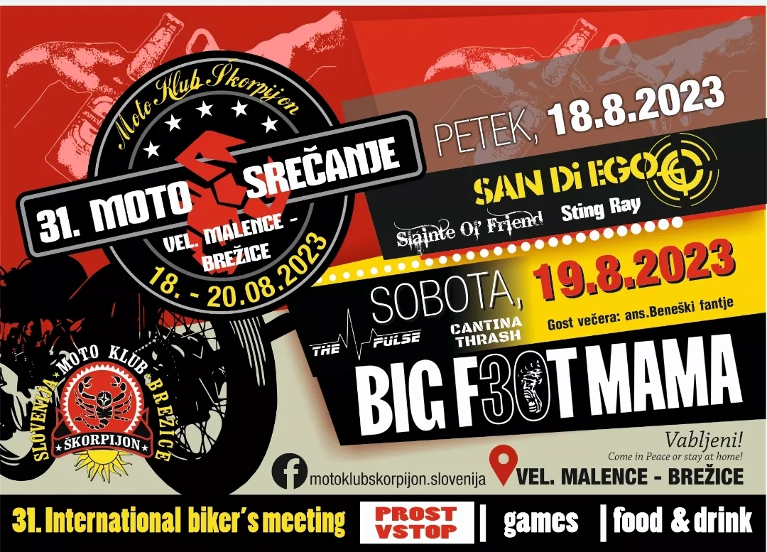 31. Mednarodno motoristično srečanje Moto klub Škorpijon Slovenija