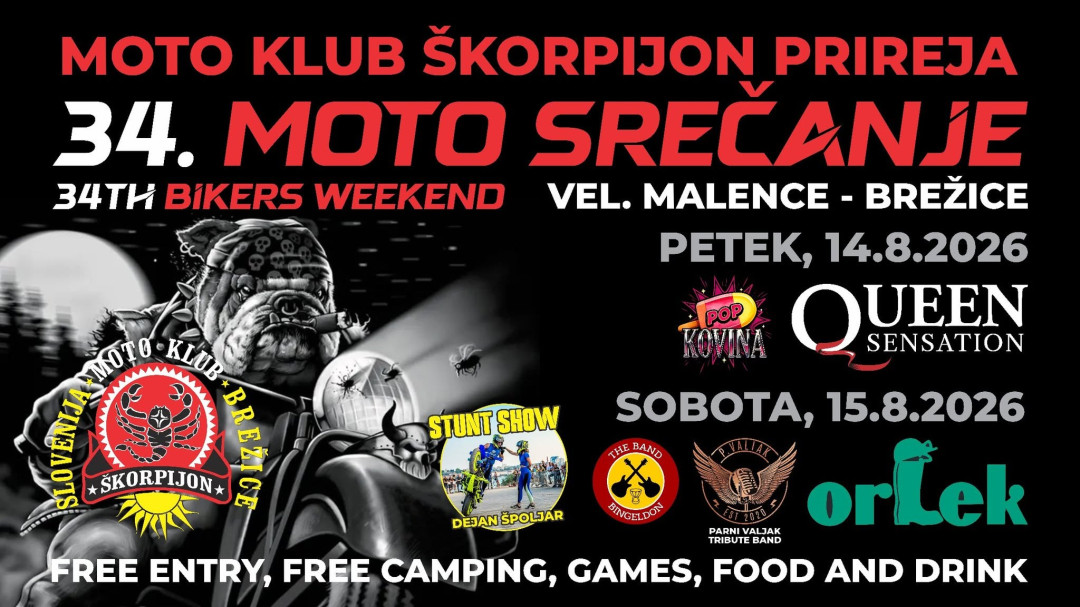 34. Mednarodno moto srečanje - Moto klub Škorpijon