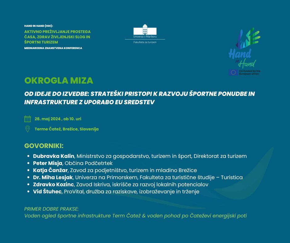 Aktivno preživljanje prostega časa, zdrav življenjski slog in športni turizem