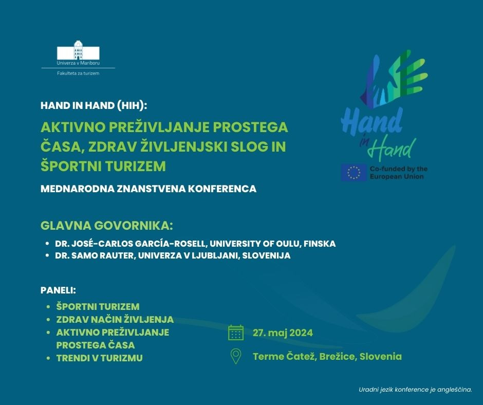 Aktivno preživljanje prostega časa, zdrav življenjski slog in športni turizem