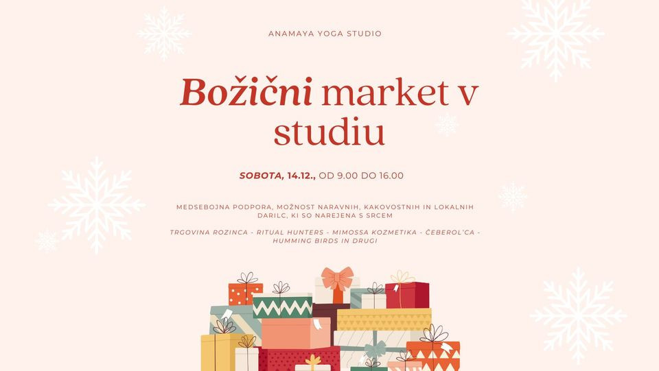 Božični market v studiu