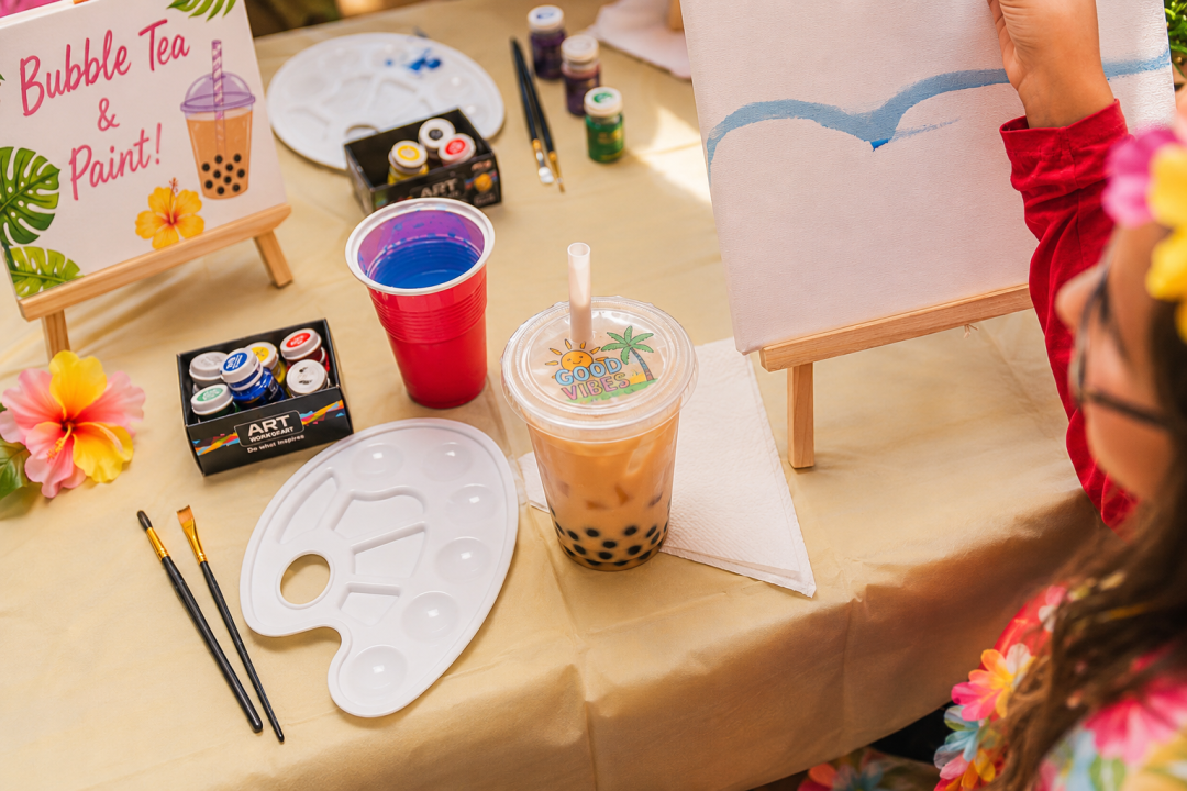 Bubble tea & paint