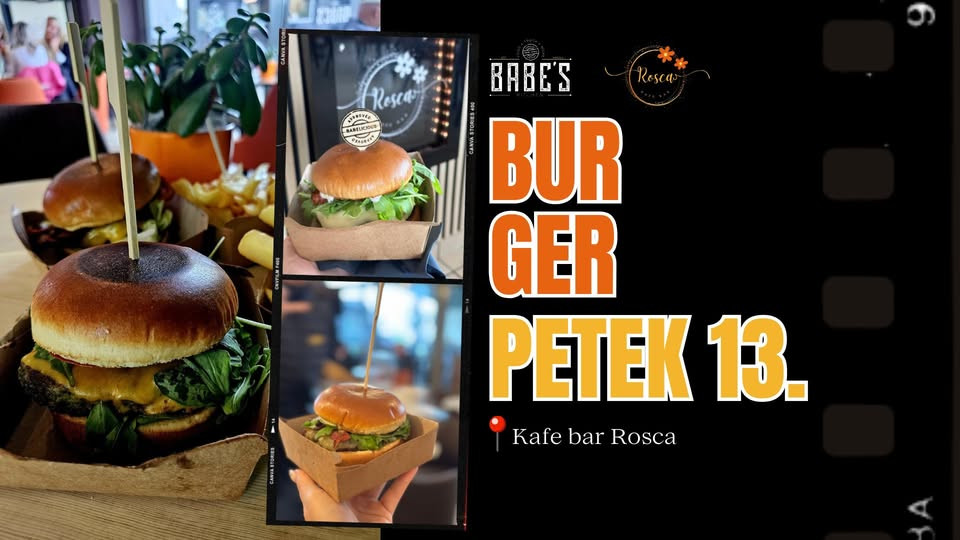 Burger petek v Rosci