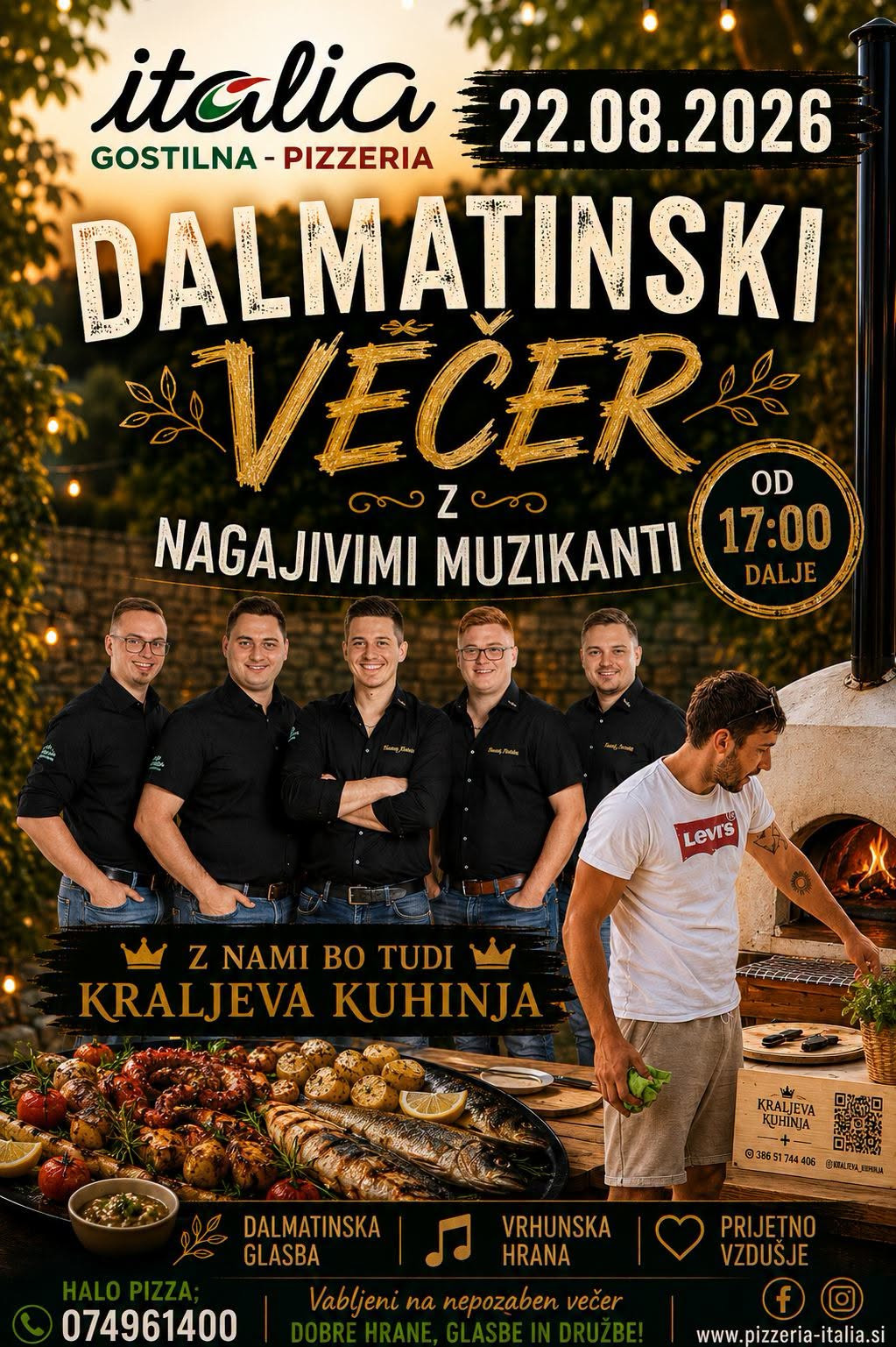 Dalmatinski večer z Nagajivimi muzikanti