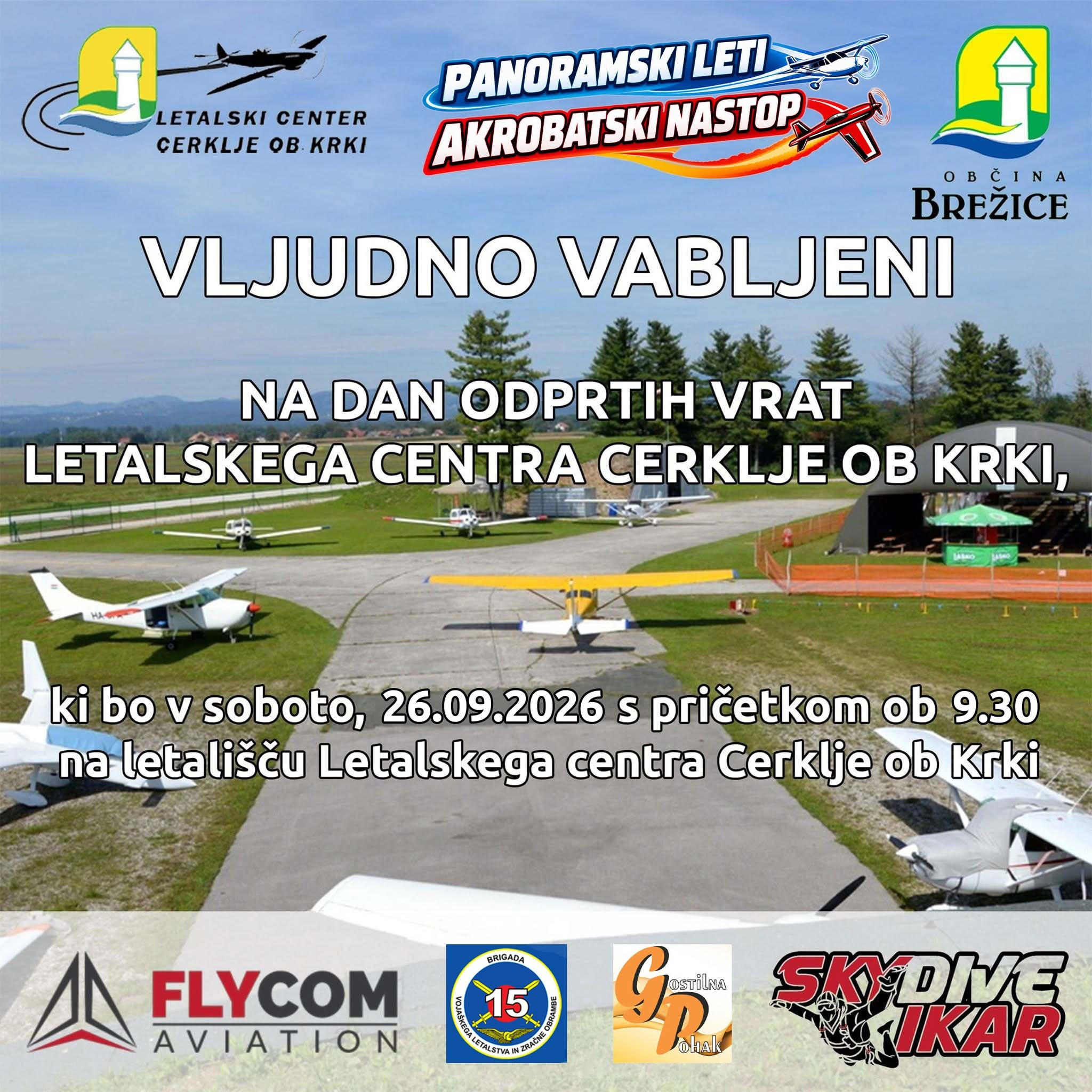 Dan odprtih vrat Letalskega centra Cerklje ob Krki