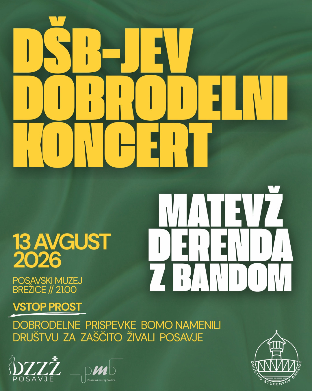 Dobrodelni koncert Društva študentov Brežice