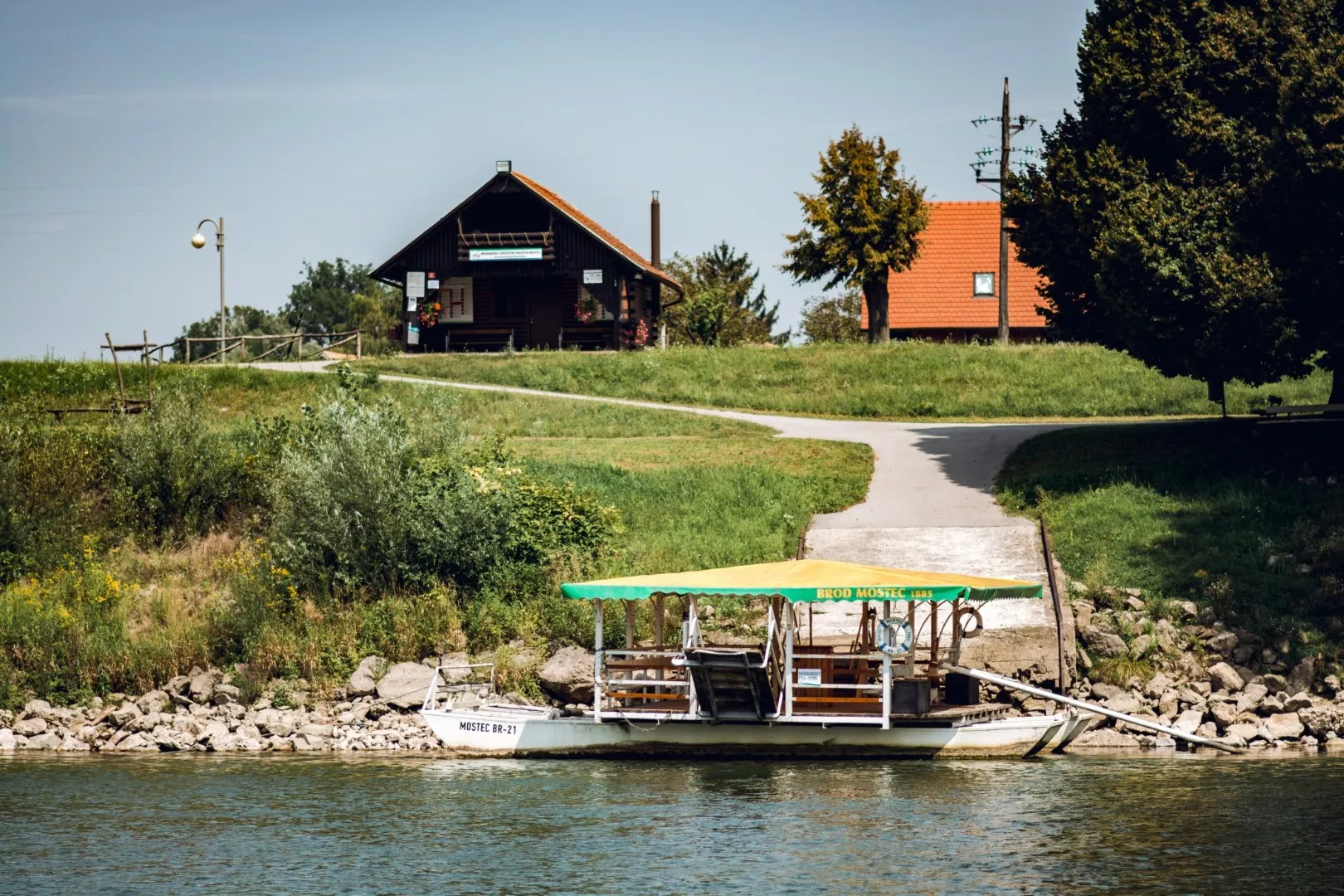 Ferry on the Sava river