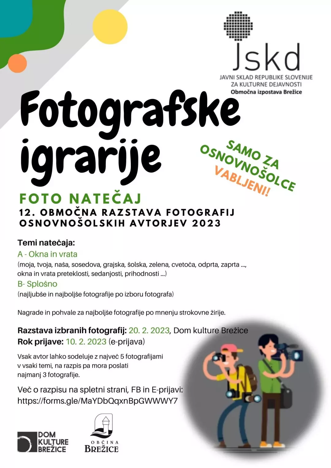 Foto natečaj Fotografska razmišljanja 2023 in razstava fotografij