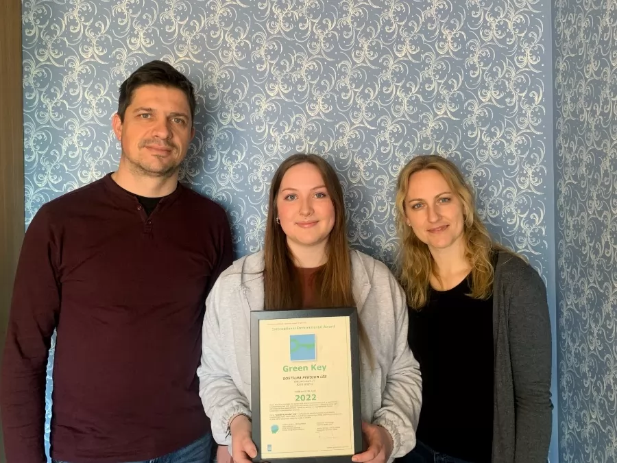 Gostilna pension Les je pridobila okoljski / trajnostni znak Green key