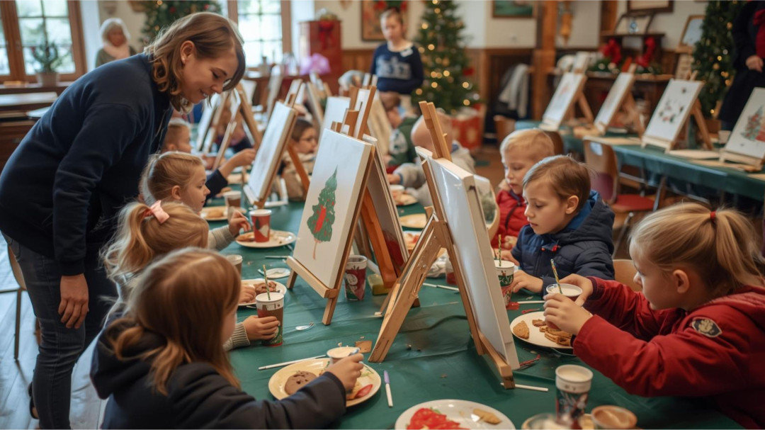 Hot chocolate and paint