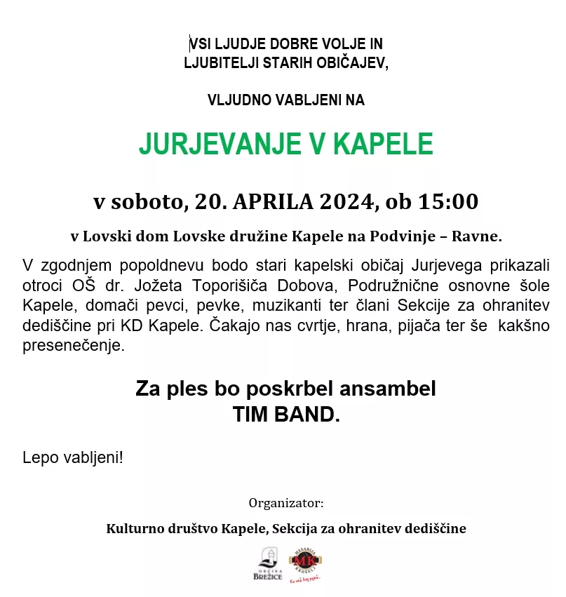 Jurjevanje v Kapelah