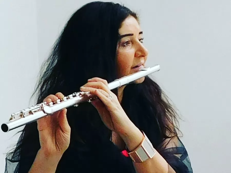 Koncert slovenske flavsistke Jurke Zoroja z gosti