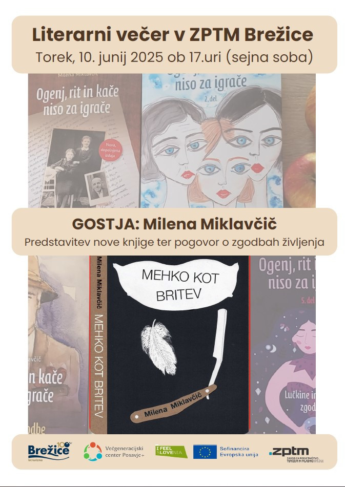 Literarni večer z Mileno Miklavčič