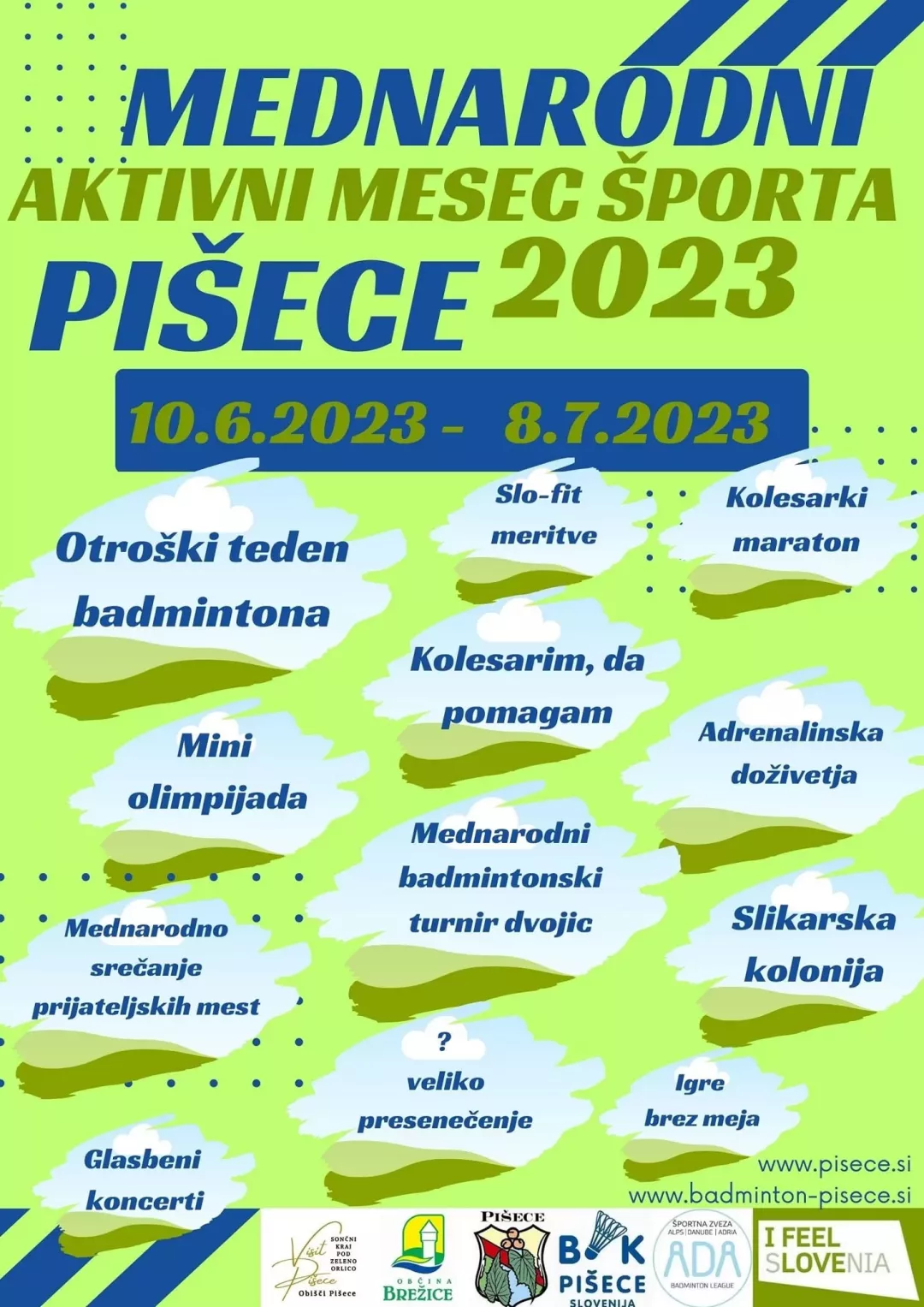 Mednarodni aktivni mesec športa Pišece 2023