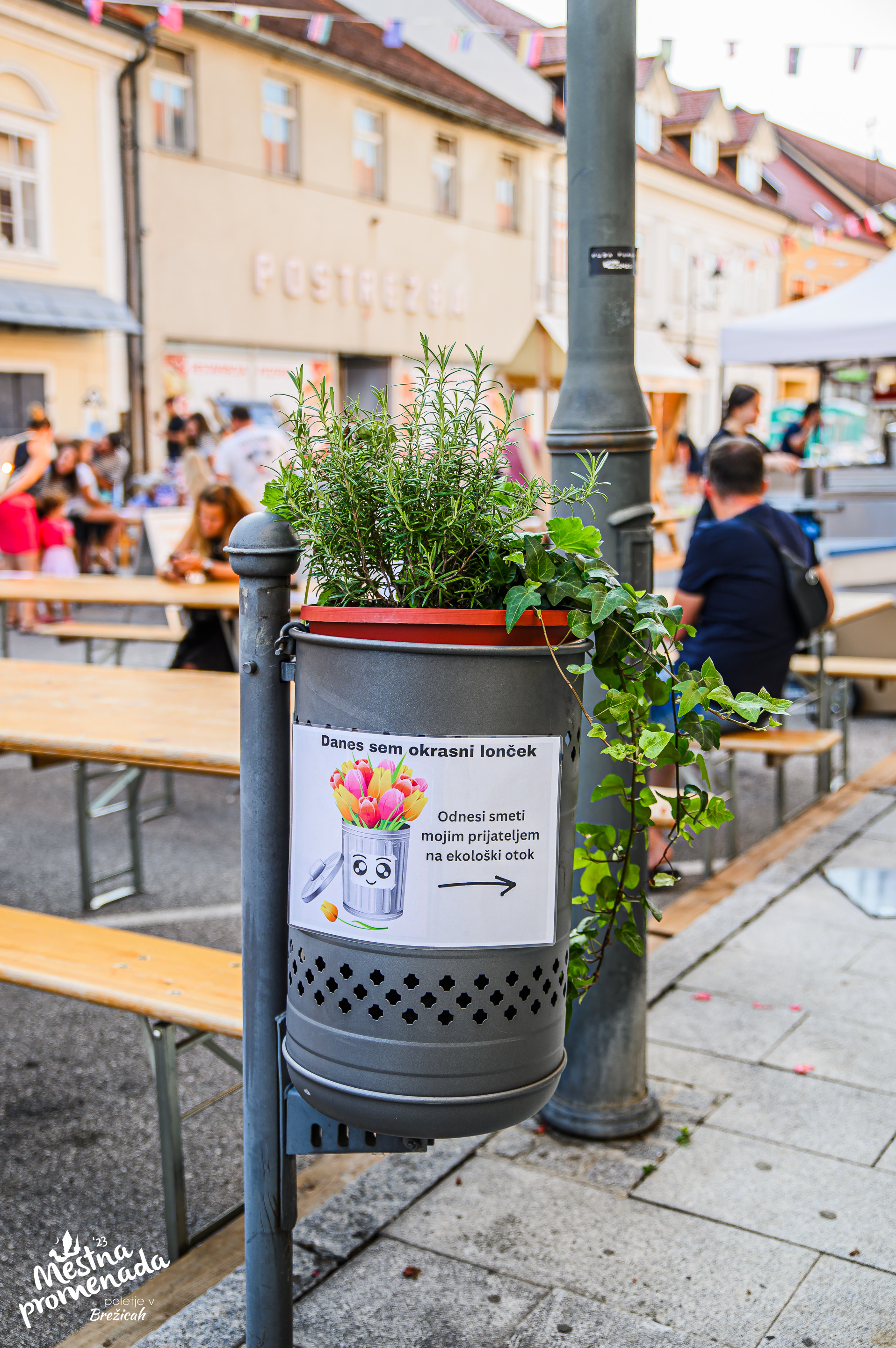 Mestna promenada Brežice 2024 prejemnica naziva Prireditev na poti zero waste z dvema zvezdicama