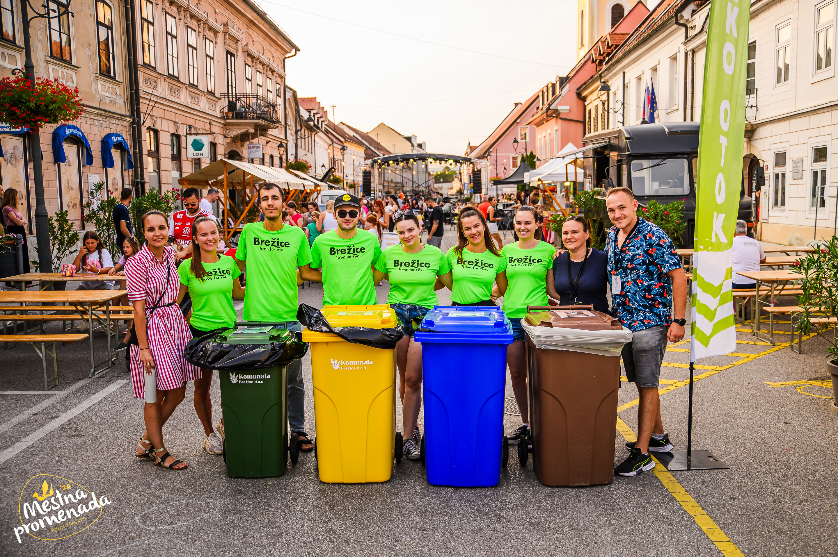 Mestna promenada Brežice 2024 prejemnica naziva Prireditev na poti zero waste z dvema zvezdicama