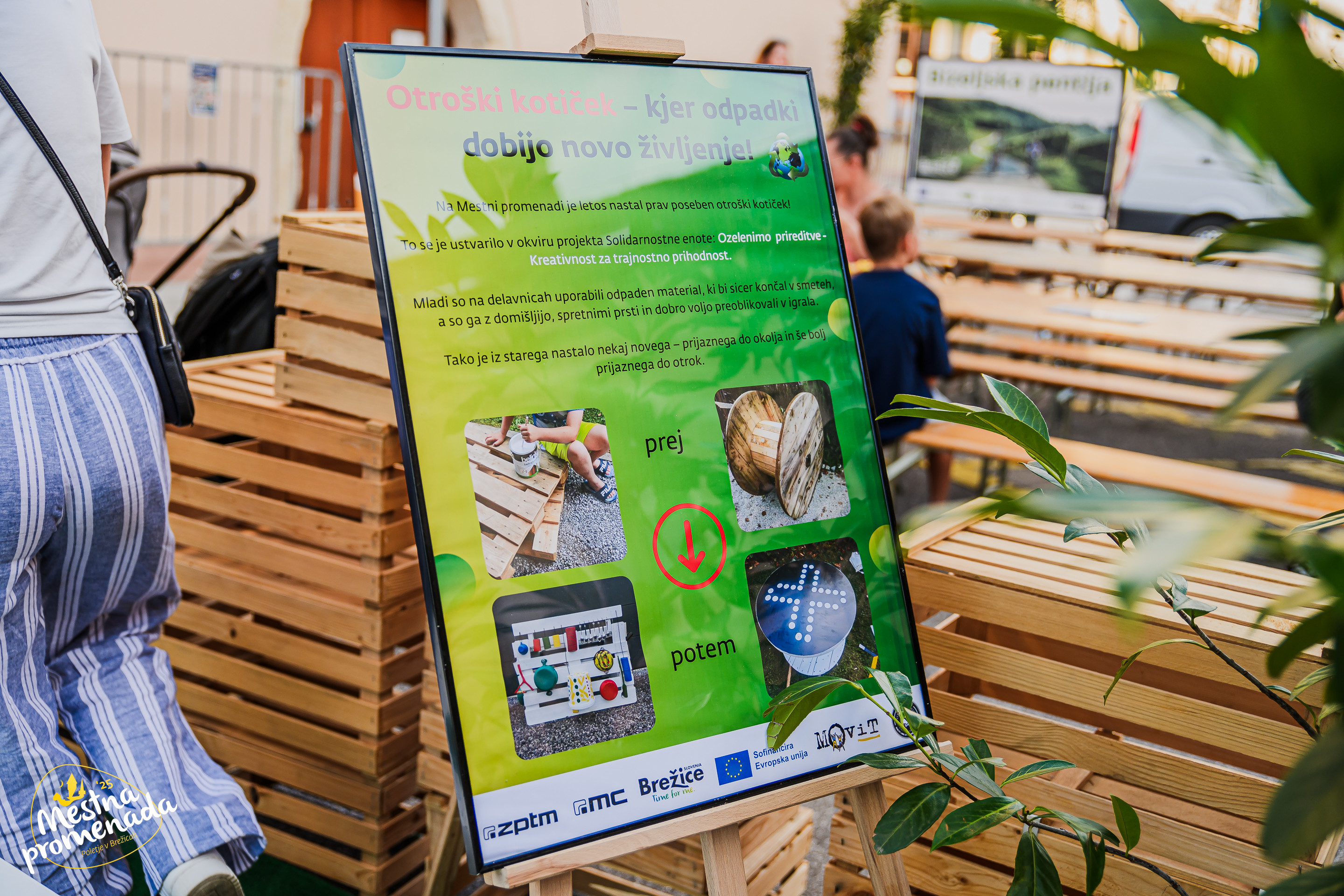 Mestna promenada Brežice 2025 prejemnica naziva Prireditev na poti zero waste z eno zvezdico