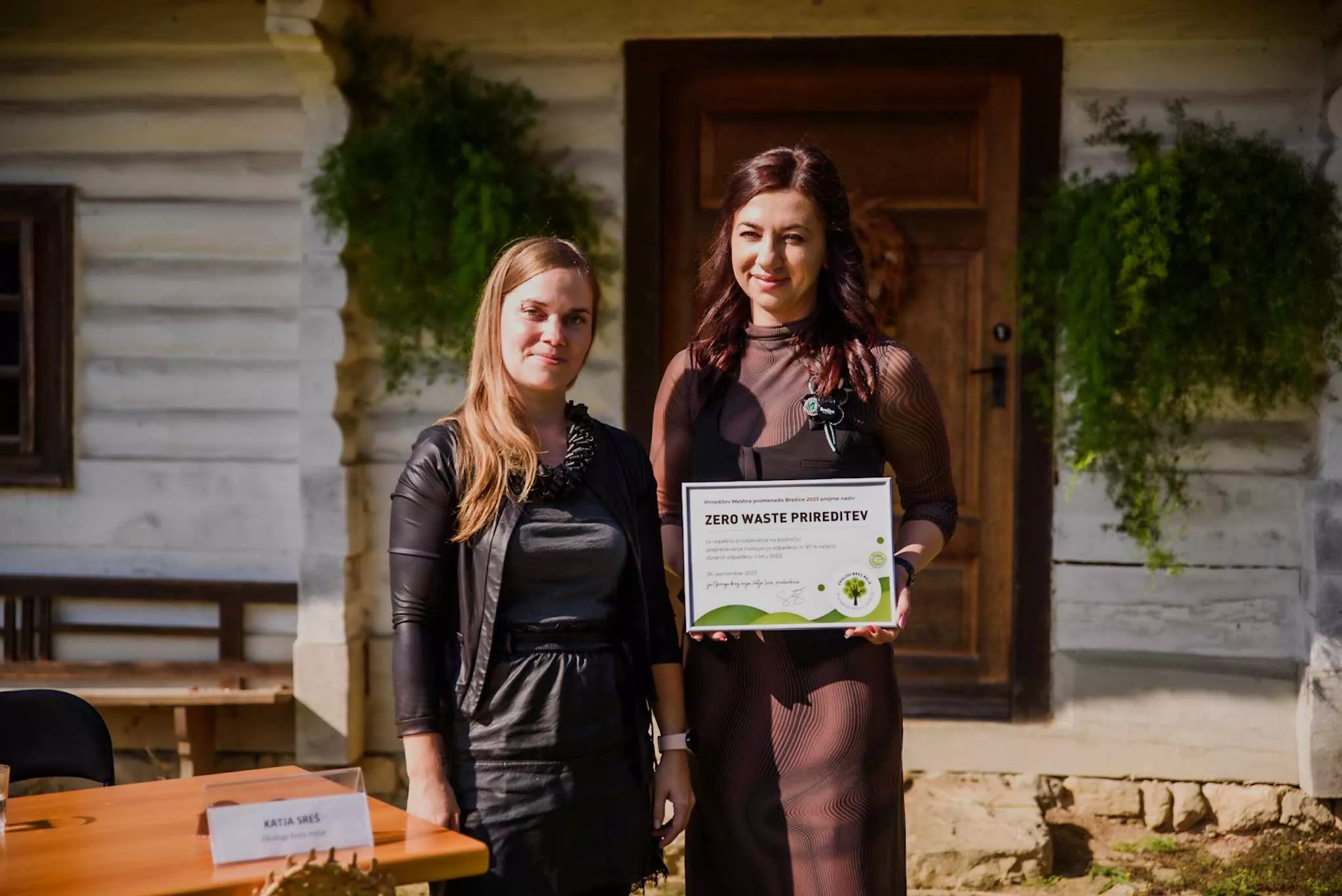 Mestna promenada Brežice pridobila Zero waste naziv