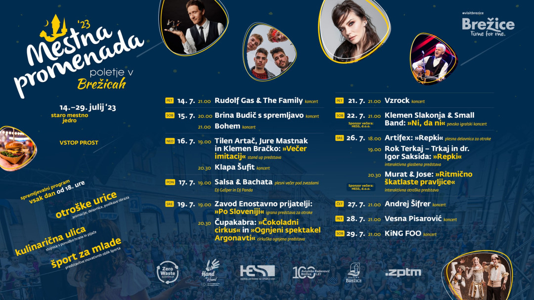 Obvestilo o zapori ceste v času Mestne promenade 2023