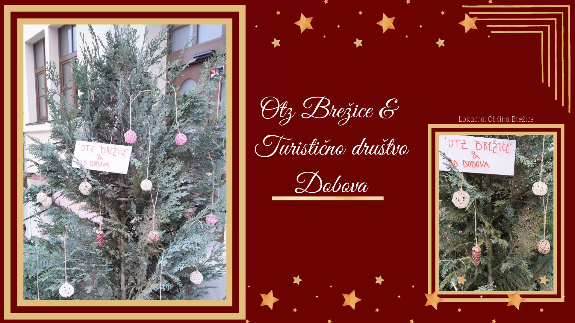 Okrasitev starega mestnega jedra z 20 smrečicami