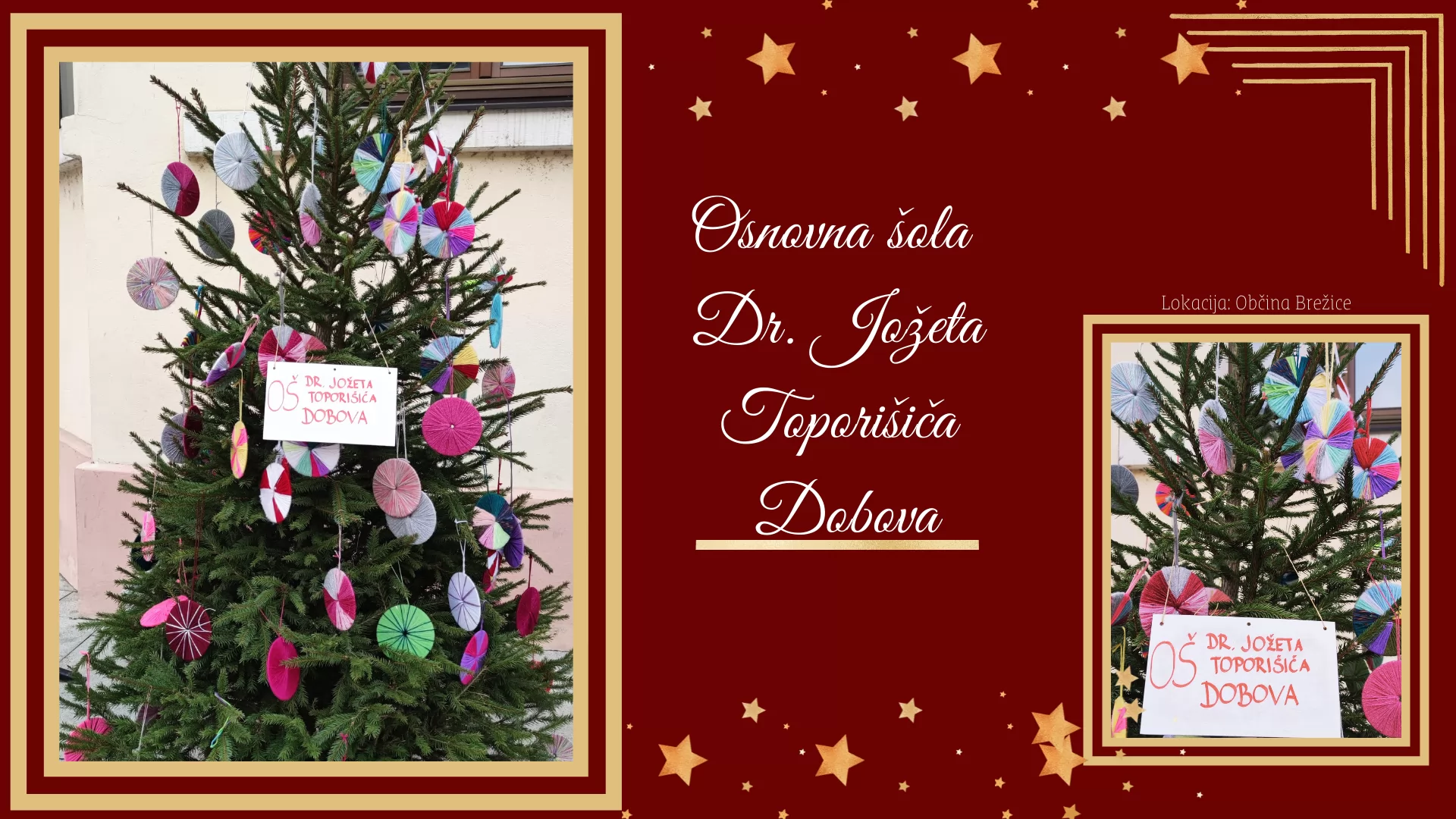 Okrasitev starega mestnega jedra z 20 smrečicami