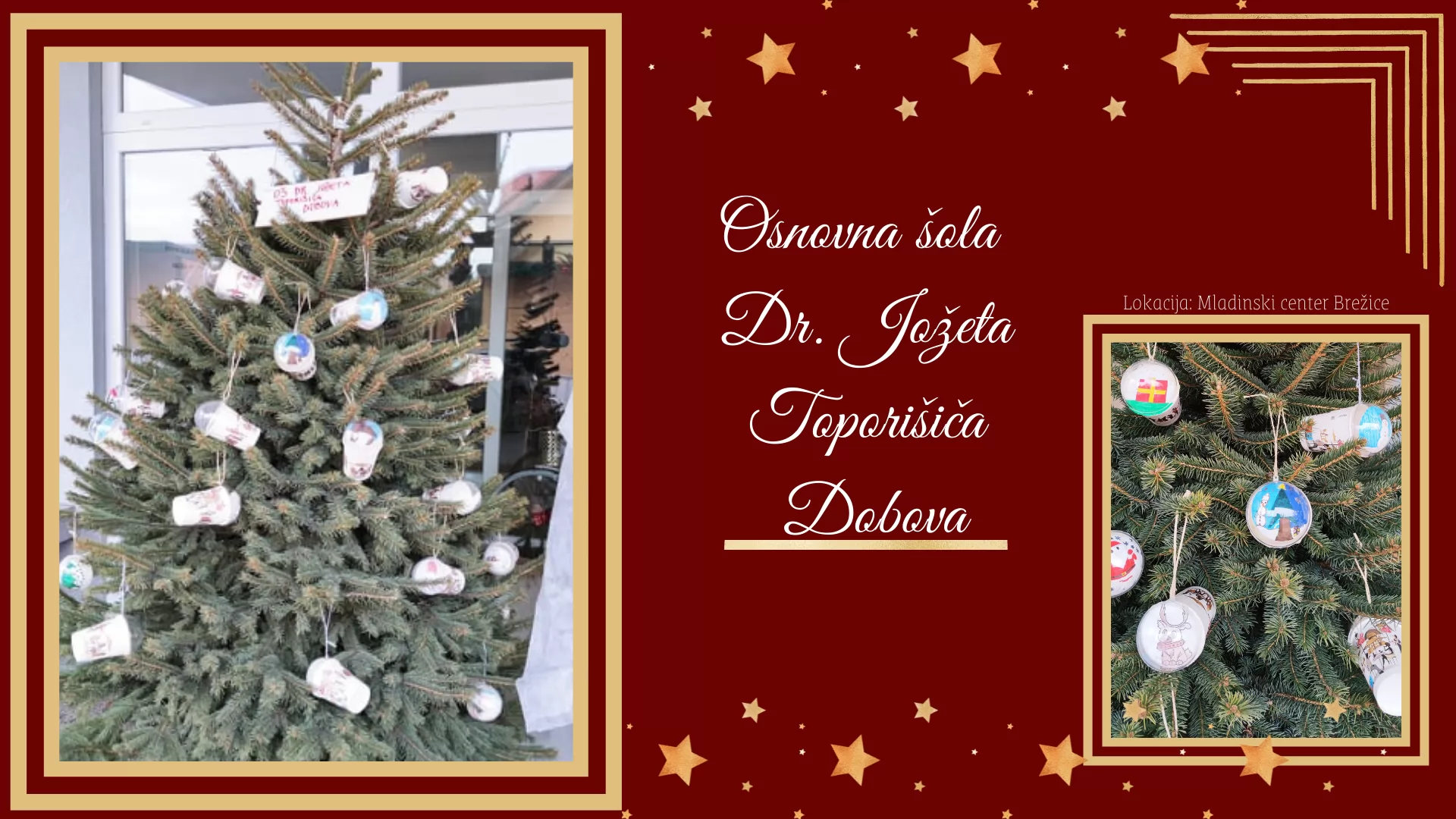 Okrasitev starega mestnega jedra z 20 smrečicami