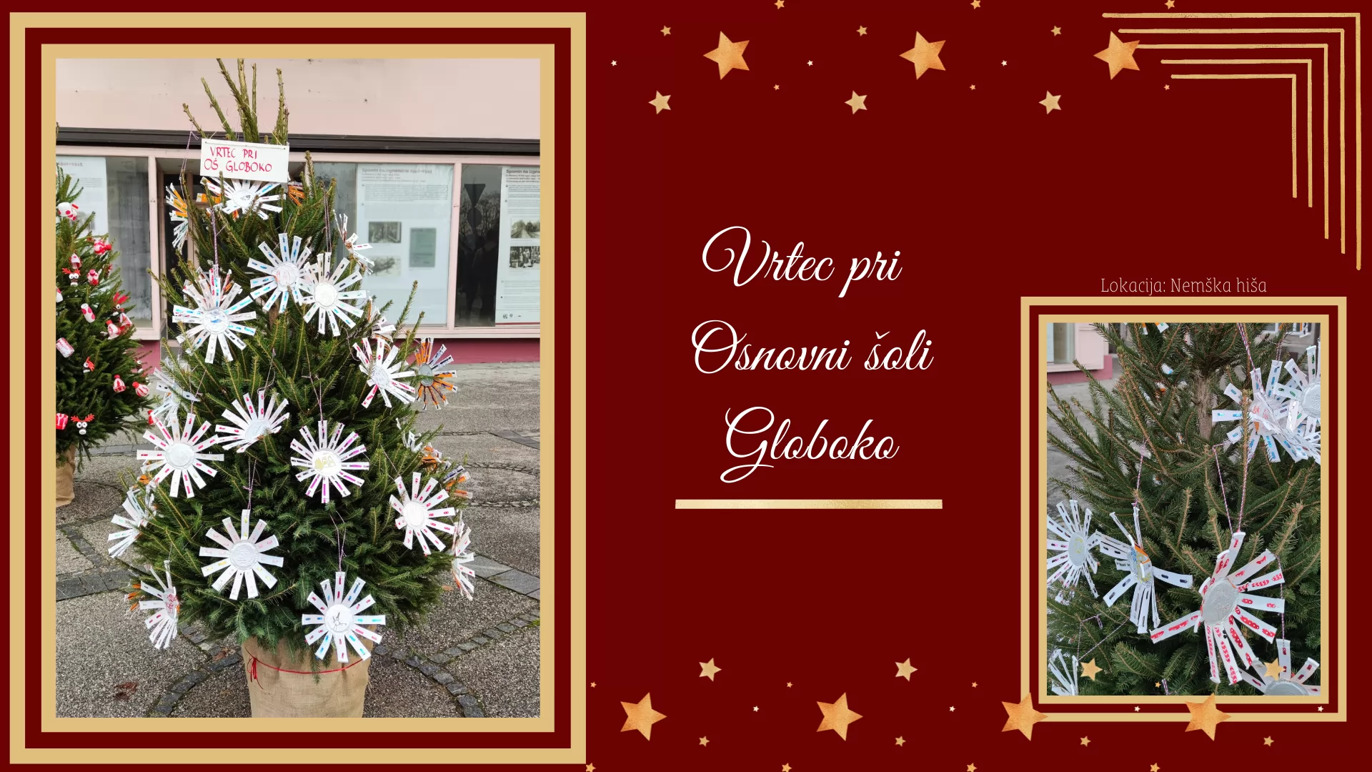 Okrasitev starega mestnega jedra z 20 smrečicami